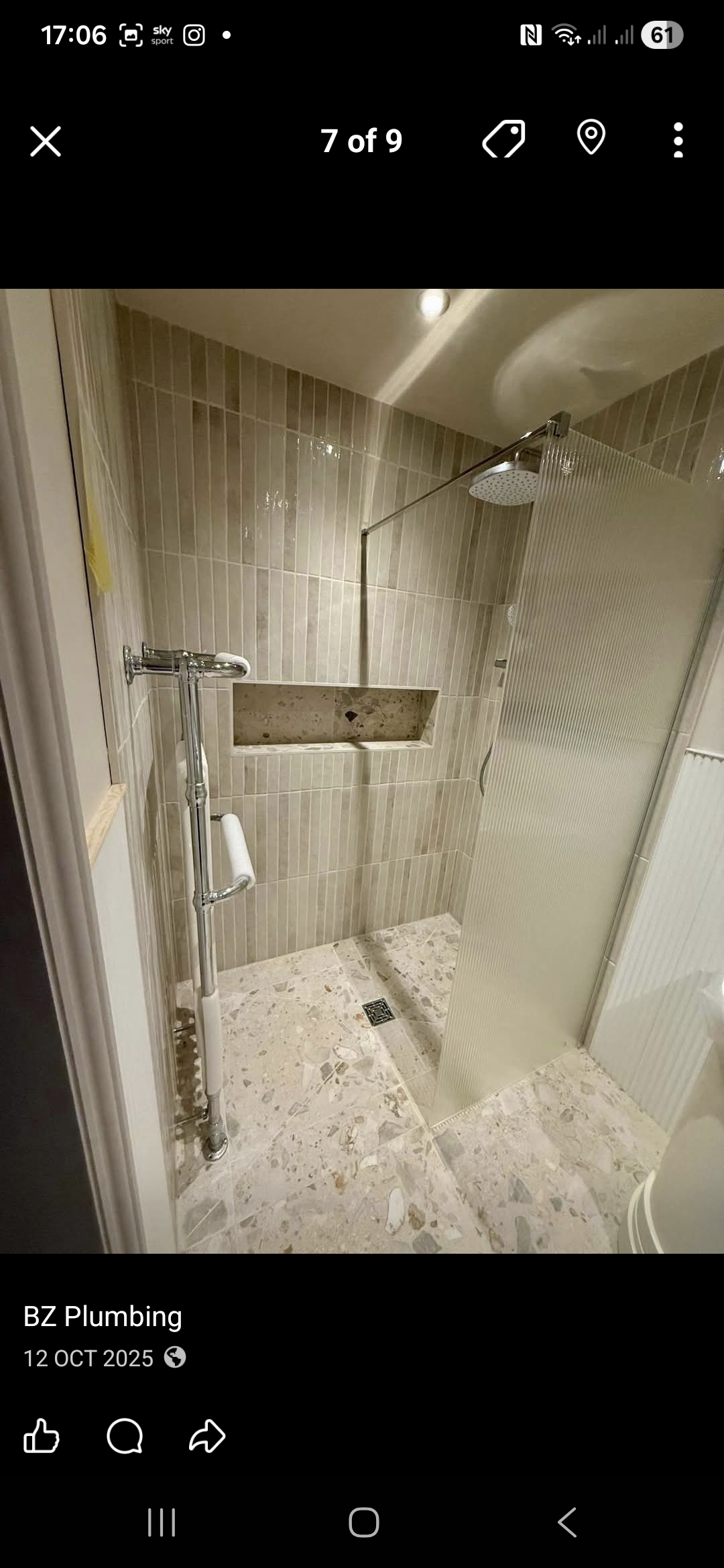 Bathroom installation completed by BZ Plumbing
